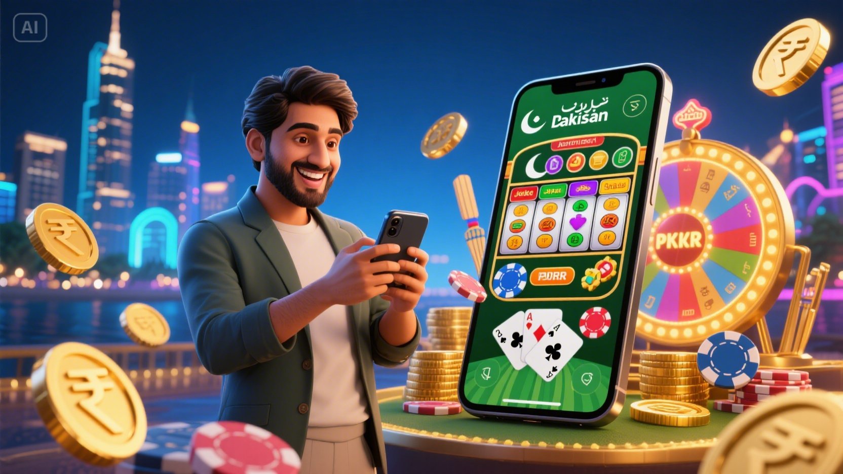 Casino light casino game desktop and mobile interfaces